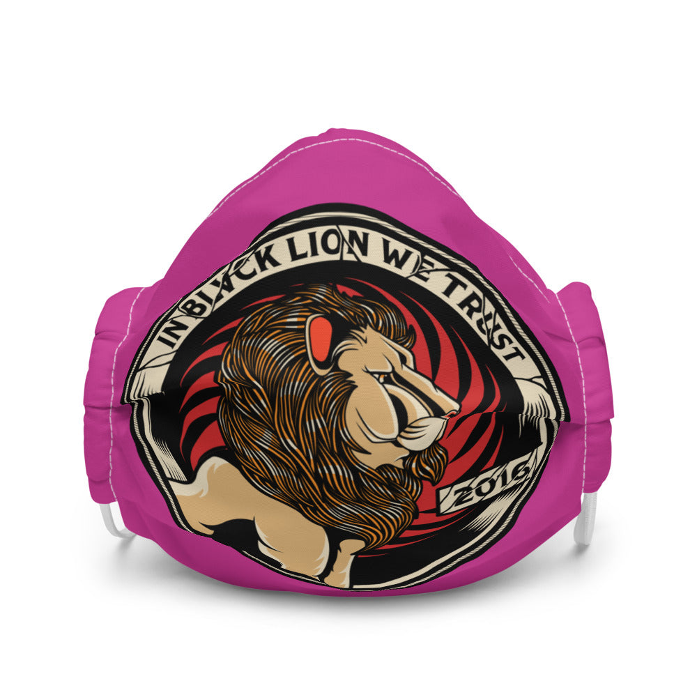 Pink In Blvck Lion We Trust Face Mask - BlvckLionExpress