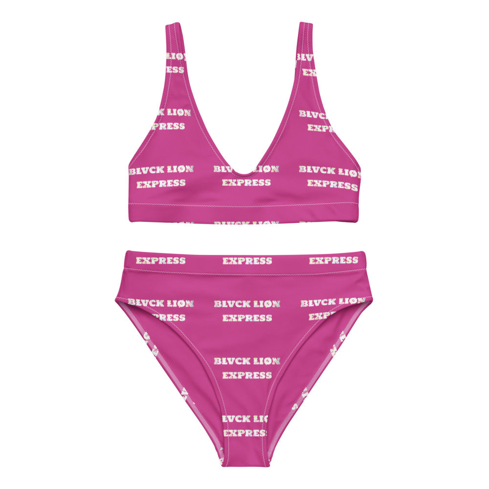 Pink Signature High-Waisted Bikini Set - BlvckLionExpress